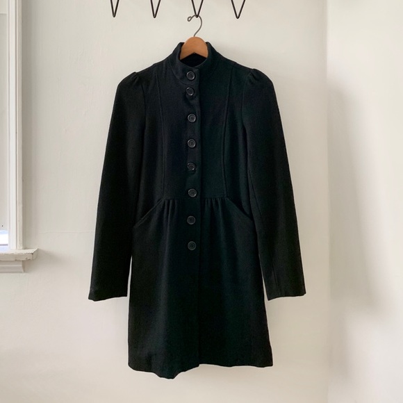 Pepe Jeans Swing/Babydoll Style Black Coat Size XS - Picture 1 of 8
